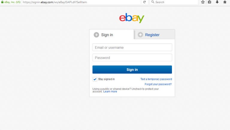 My eBay Account - www.ebay.com Help Page