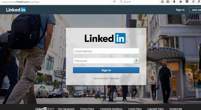 linkedin sign up business