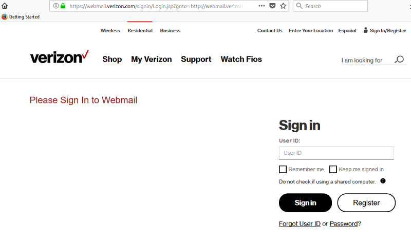 Verizon Email Login - Verizon Webmail