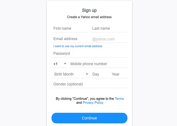 Yahoo mail sign up - How to create a Yahoo Mail account